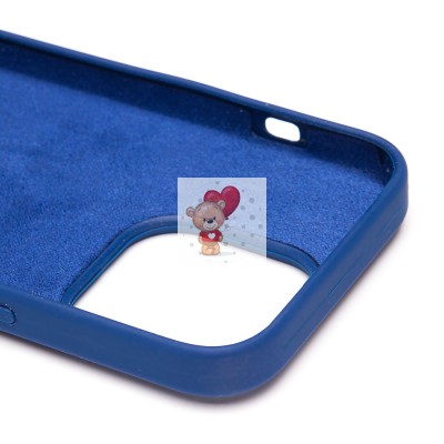 Чехол-накладка для Apple iPhone 14 Pro (темно-синий) [ORG] Soft Touch