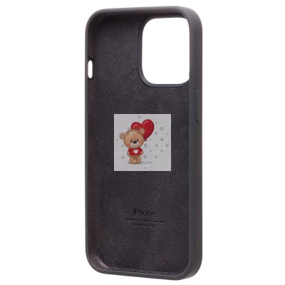 Чехол-накладка для Apple iPhone 14 Pro (темно-серый) [ORG] Soft Touch