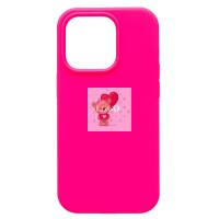 Чехол-накладка для Apple iPhone 14 Pro (темно-розовый) [ORG] Soft Touch
