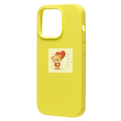 Чехол-накладка для Apple iPhone 14 Pro (лимонный) [ORG] Soft Touch