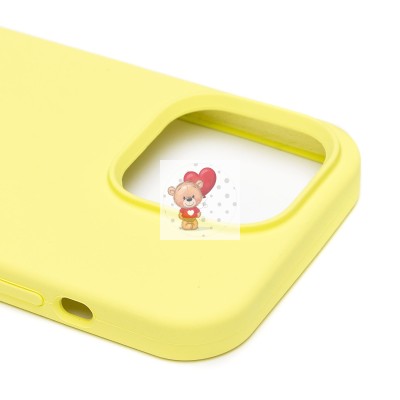 Чехол-накладка для Apple iPhone 14 Pro (лимонный) [ORG] Soft Touch