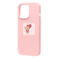 Чехол-накладка для Apple iPhone 14 Pro (светло-розовый) [ORG] Soft Touch