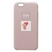 Чехол-накладка для Apple iPhone 6 (бежевый) [ORG] Soft Touch