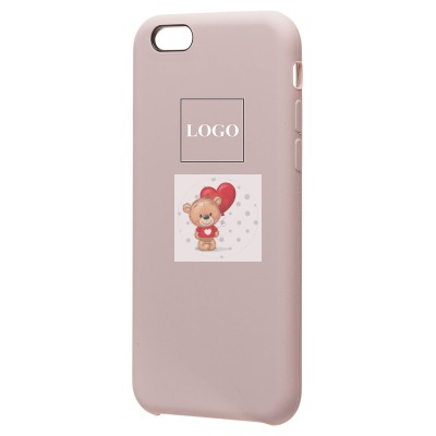 Чехол-накладка для Apple iPhone 6 (бежевый) [ORG] Soft Touch