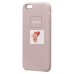 Чехол-накладка для Apple iPhone 6 (бежевый) [ORG] Soft Touch