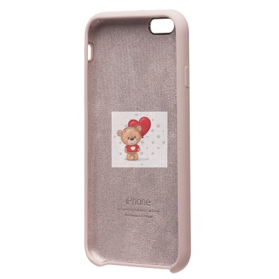 Чехол-накладка для Apple iPhone 6 (бежевый) [ORG] Soft Touch