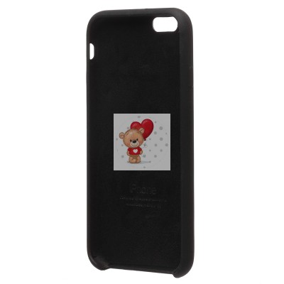 Чехол-накладка для Apple iPhone 6 (черный) [ORG] Soft Touch