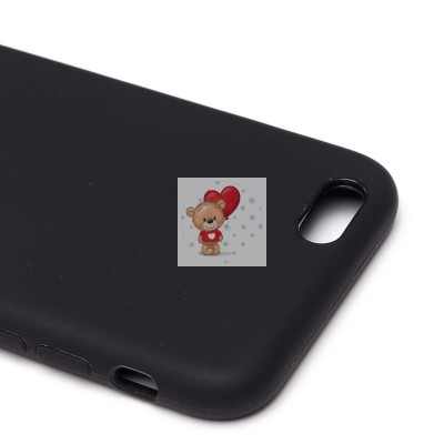 Чехол-накладка для Apple iPhone 6 (черный) [ORG] Soft Touch