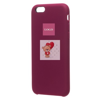 Чехол-накладка для Apple iPhone 6 (бордовый) [ORG] Soft Touch