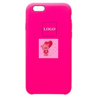 Чехол-накладка для Apple iPhone 6 (темно-розовый) [ORG] Soft Touch