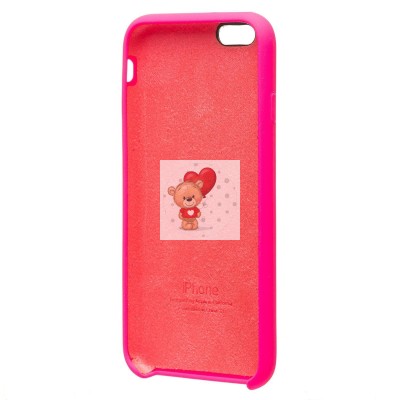 Чехол-накладка для Apple iPhone 6 (темно-розовый) [ORG] Soft Touch