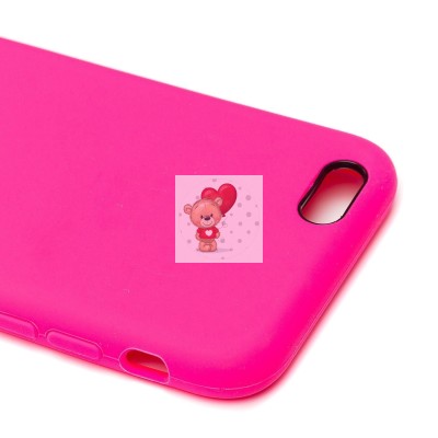 Чехол-накладка для Apple iPhone 6 (темно-розовый) [ORG] Soft Touch