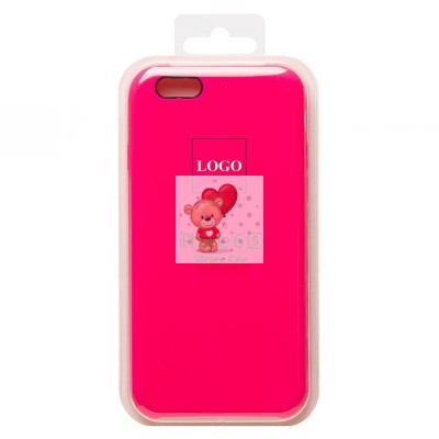 Чехол-накладка для Apple iPhone 6 (темно-розовый) [ORG] Soft Touch