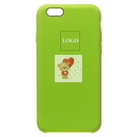 Чехол-накладка для Apple iPhone 6S (зеленый) [ORG] Soft Touch