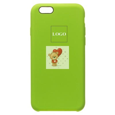 Чехол-накладка для Apple iPhone 6 (зеленый) [ORG] Soft Touch
