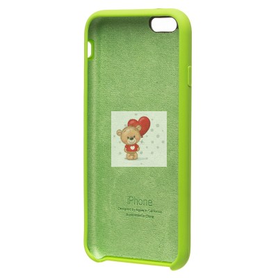 Чехол-накладка для Apple iPhone 6 (зеленый) [ORG] Soft Touch