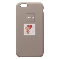 Чехол-накладка для Apple iPhone 6S (серый) [ORG] Soft Touch