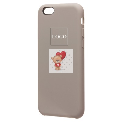 Чехол-накладка для Apple iPhone 6 (серый) [ORG] Soft Touch