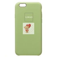 Чехол-накладка для Apple iPhone 6 (светло-зеленый) [ORG] Soft Touch