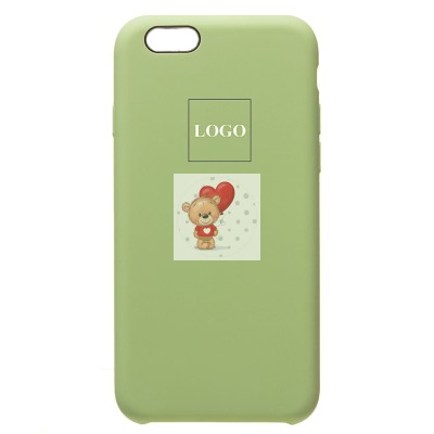 Чехол-накладка для Apple iPhone 6 (светло-зеленый) [ORG] Soft Touch