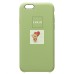 Чехол-накладка для Apple iPhone 6 (светло-зеленый) [ORG] Soft Touch