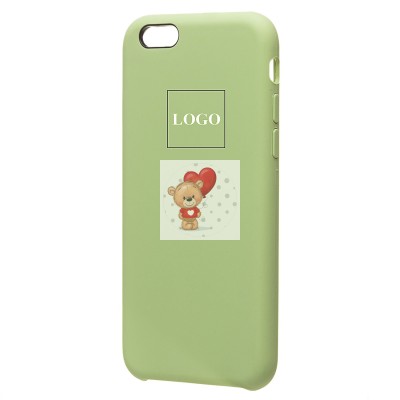 Чехол-накладка для Apple iPhone 6 (светло-зеленый) [ORG] Soft Touch