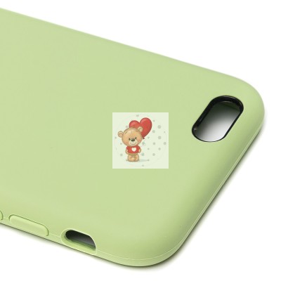 Чехол-накладка для Apple iPhone 6 (светло-зеленый) [ORG] Soft Touch