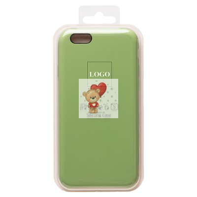 Чехол-накладка для Apple iPhone 6 (светло-зеленый) [ORG] Soft Touch