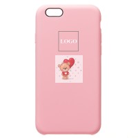 Чехол-накладка для Apple iPhone 6 (светло-розовый) [ORG] Soft Touch