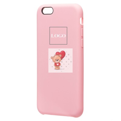 Чехол-накладка для Apple iPhone 6 (светло-розовый) [ORG] Soft Touch