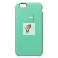 Чехол-накладка для Apple iPhone 6S (мятный) [ORG] Soft Touch
