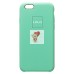 Чехол-накладка для Apple iPhone 6 (мятный) [ORG] Soft Touch