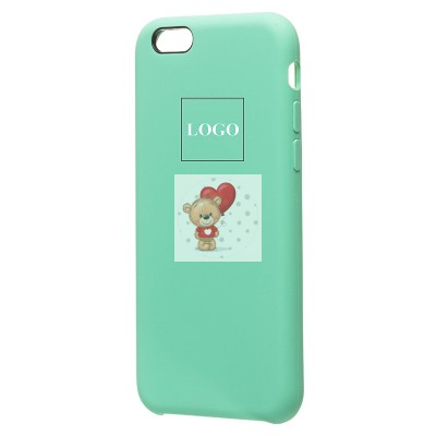 Чехол-накладка для Apple iPhone 6 (мятный) [ORG] Soft Touch