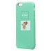 Чехол-накладка для Apple iPhone 6 (мятный) [ORG] Soft Touch