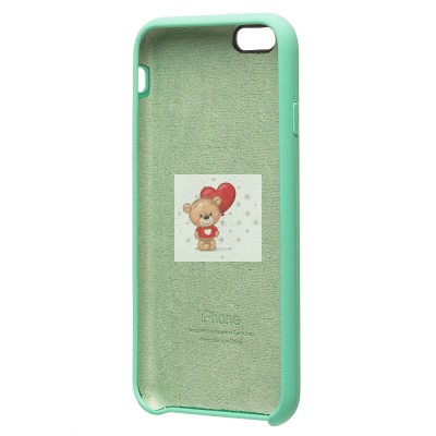 Чехол-накладка для Apple iPhone 6 (мятный) [ORG] Soft Touch