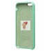 Чехол-накладка для Apple iPhone 6 (мятный) [ORG] Soft Touch