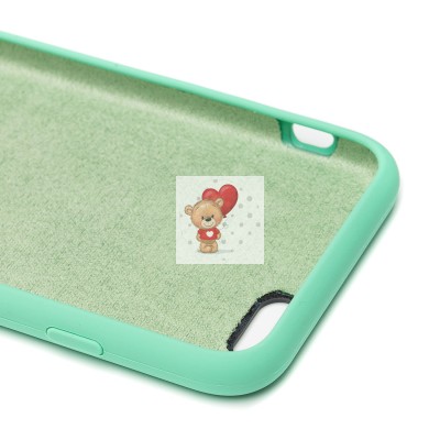 Чехол-накладка для Apple iPhone 6 (мятный) [ORG] Soft Touch