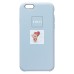 Чехол-накладка для Apple iPhone 6S (пастельный синий) [ORG] Soft Touch