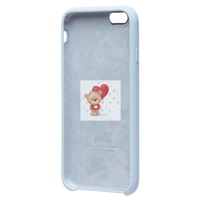 Чехол-накладка для Apple iPhone 6S (пастельный синий) [ORG] Soft Touch