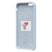 Чехол-накладка для Apple iPhone 6S (пастельный синий) [ORG] Soft Touch