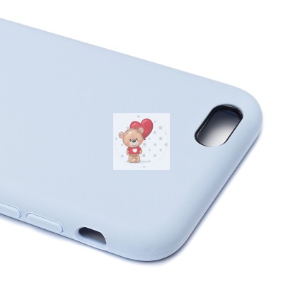 Чехол-накладка для Apple iPhone 6S (пастельный синий) [ORG] Soft Touch
