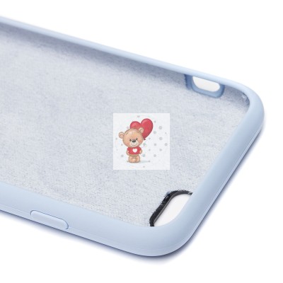 Чехол-накладка для Apple iPhone 6S (пастельный синий) [ORG] Soft Touch