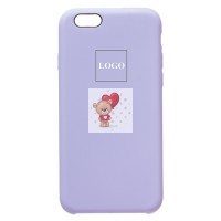 Чехол-накладка для Apple iPhone 6S (пастельный сиреневый) [ORG] Soft Touch