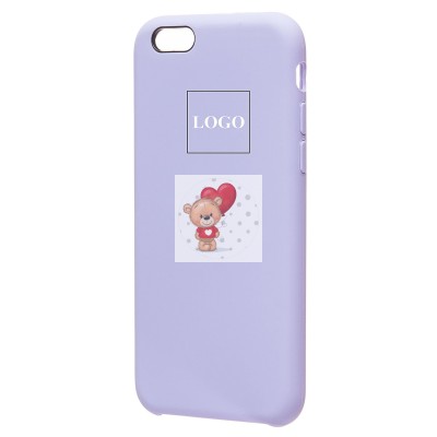 Чехол-накладка для Apple iPhone 6 (пастельный сиреневый) [ORG] Soft Touch