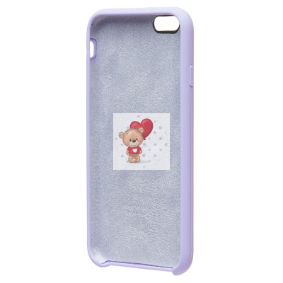 Чехол-накладка для Apple iPhone 6 (пастельный сиреневый) [ORG] Soft Touch