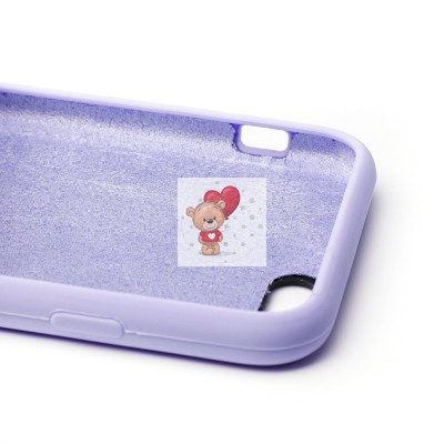 Чехол-накладка для Apple iPhone 6 (пастельный сиреневый) [ORG] Soft Touch