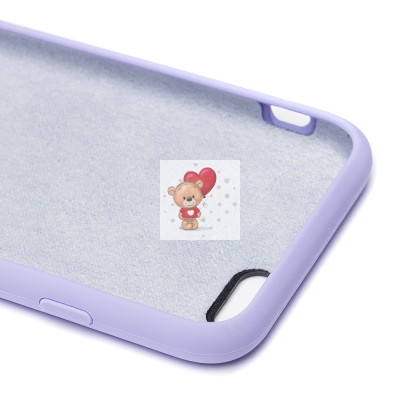 Чехол-накладка для Apple iPhone 6 (пастельный сиреневый) [ORG] Soft Touch