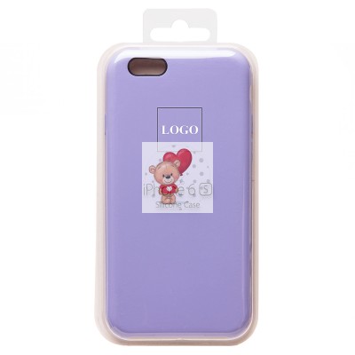 Чехол-накладка для Apple iPhone 6 (пастельный сиреневый) [ORG] Soft Touch