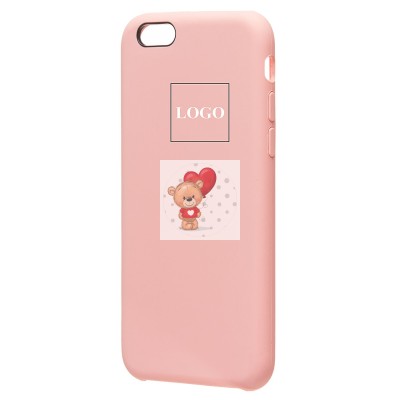 Чехол-накладка для Apple iPhone 6 (розовый) [ORG] Soft Touch