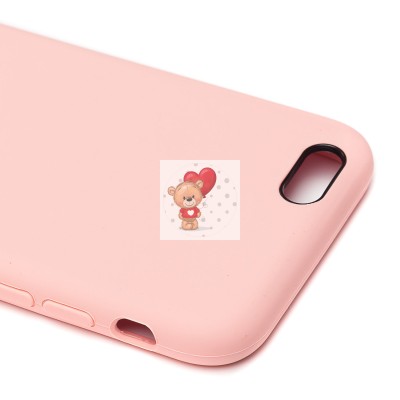 Чехол-накладка для Apple iPhone 6 (розовый) [ORG] Soft Touch